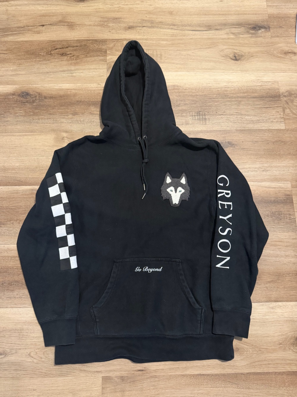Greyson Black Wolf Alpha Hoodie Sweatshirt Men's Medium Golf